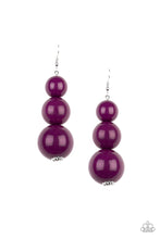 Load image into Gallery viewer, Material World - Purple earring B126
