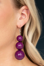 Load image into Gallery viewer, Material World - Purple earring B126
