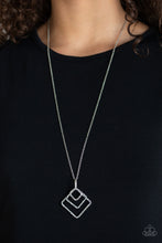 Load image into Gallery viewer, Square It Up - Silver necklace 2115
