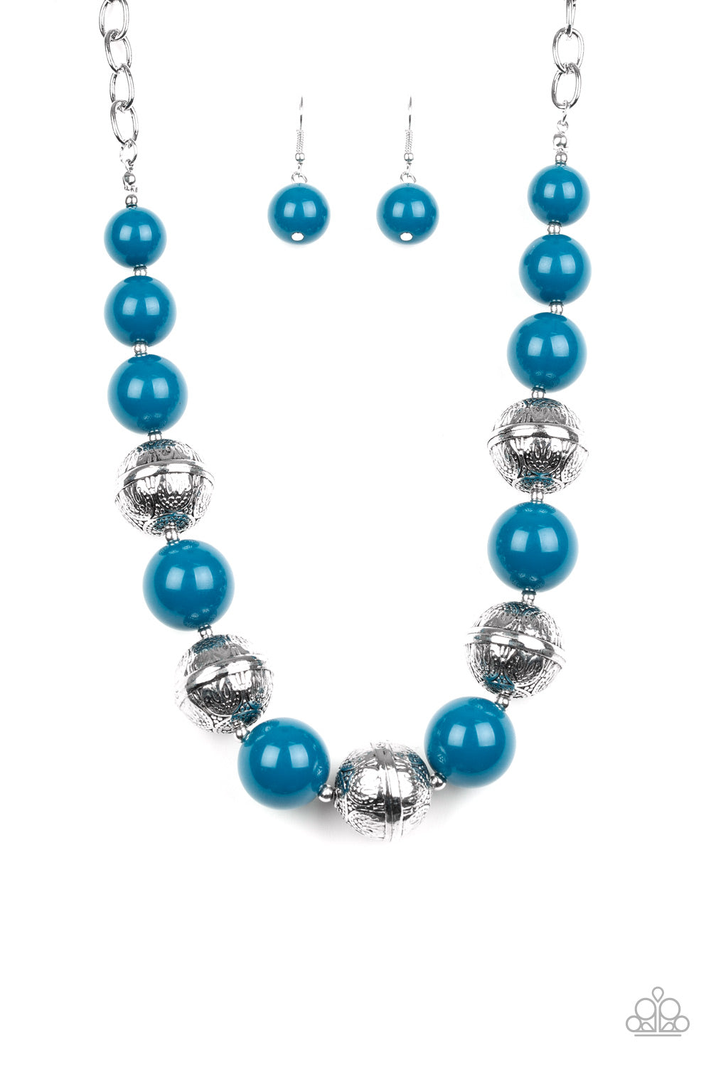 Floral Fusion - Blue necklace C026