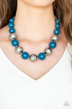 Load image into Gallery viewer, Floral Fusion - Blue necklace C026
