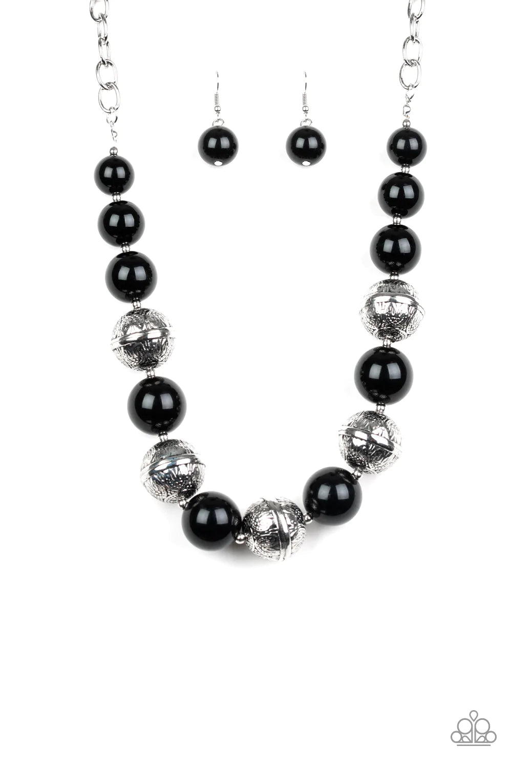 Floral Fusion - Black necklace B094
