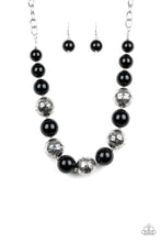 Load image into Gallery viewer, Floral Fusion - Black necklace B094
