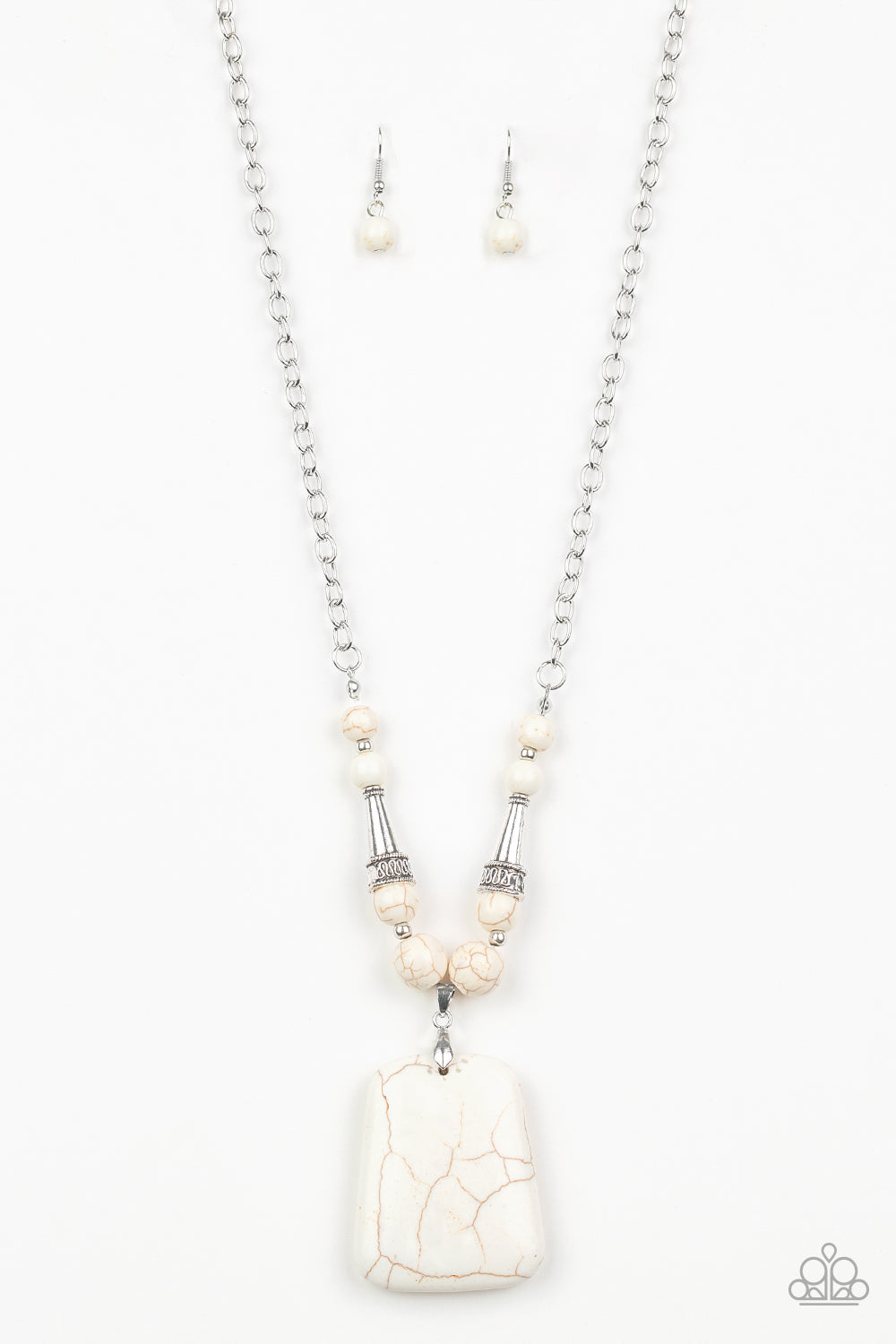 Sandstone Oasis - White necklace 894
