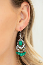 Load image into Gallery viewer, Floating On HEIR - Green earring 864
