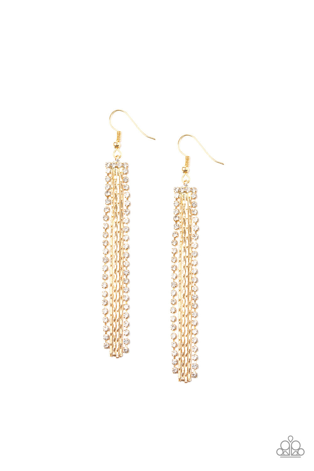 Starlit Tassels - Gold earring 644