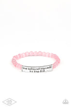 Load image into Gallery viewer, So She Did - Pink bracelet D078
