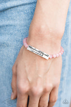Load image into Gallery viewer, So She Did - Pink bracelet D078
