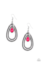 Load image into Gallery viewer, Drops of Color - Pink earring 1647
