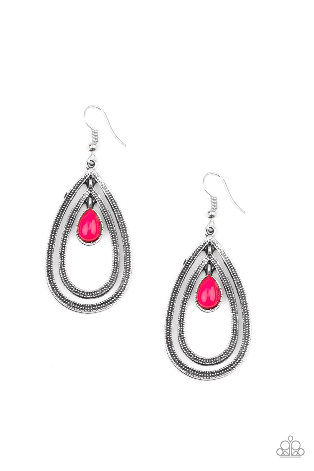 Drops of Color - Pink earring 1647