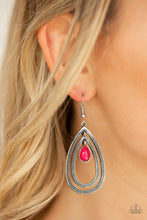 Load image into Gallery viewer, Drops of Color - Pink earring 1647
