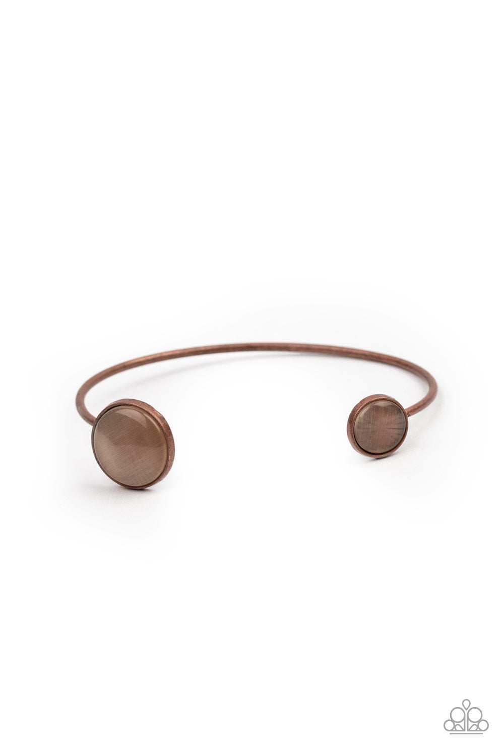 Brilliantly Basic - Copper cuff bracelet 703