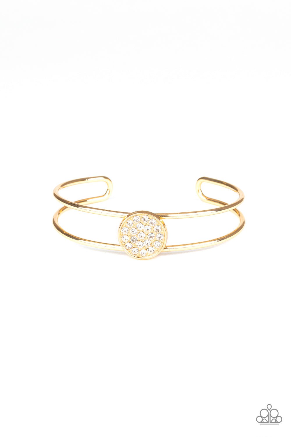 Dial Up The Dazzle - Gold cuff bracelet 1854