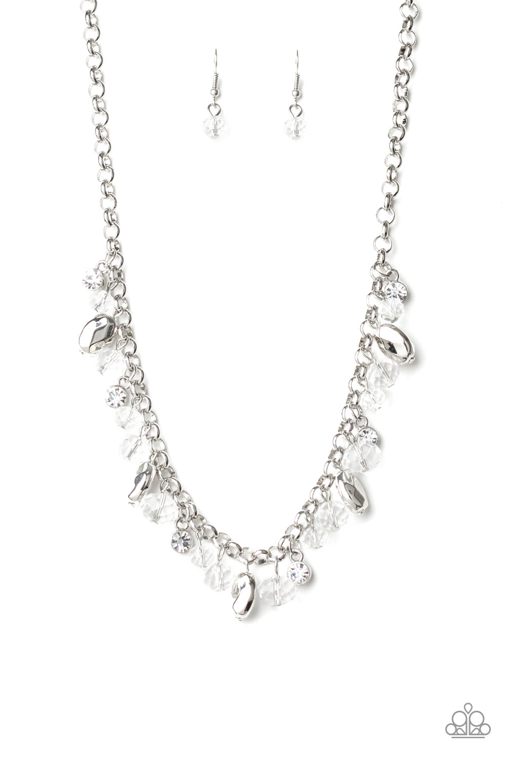 Downstage Dazzle - White necklace 962