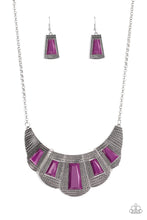 Load image into Gallery viewer, Lion Den - Purple necklace B093
