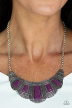 Load image into Gallery viewer, Lion Den - Purple necklace B093

