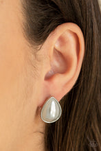 Load image into Gallery viewer, SHEER Enough - White post earring F052
