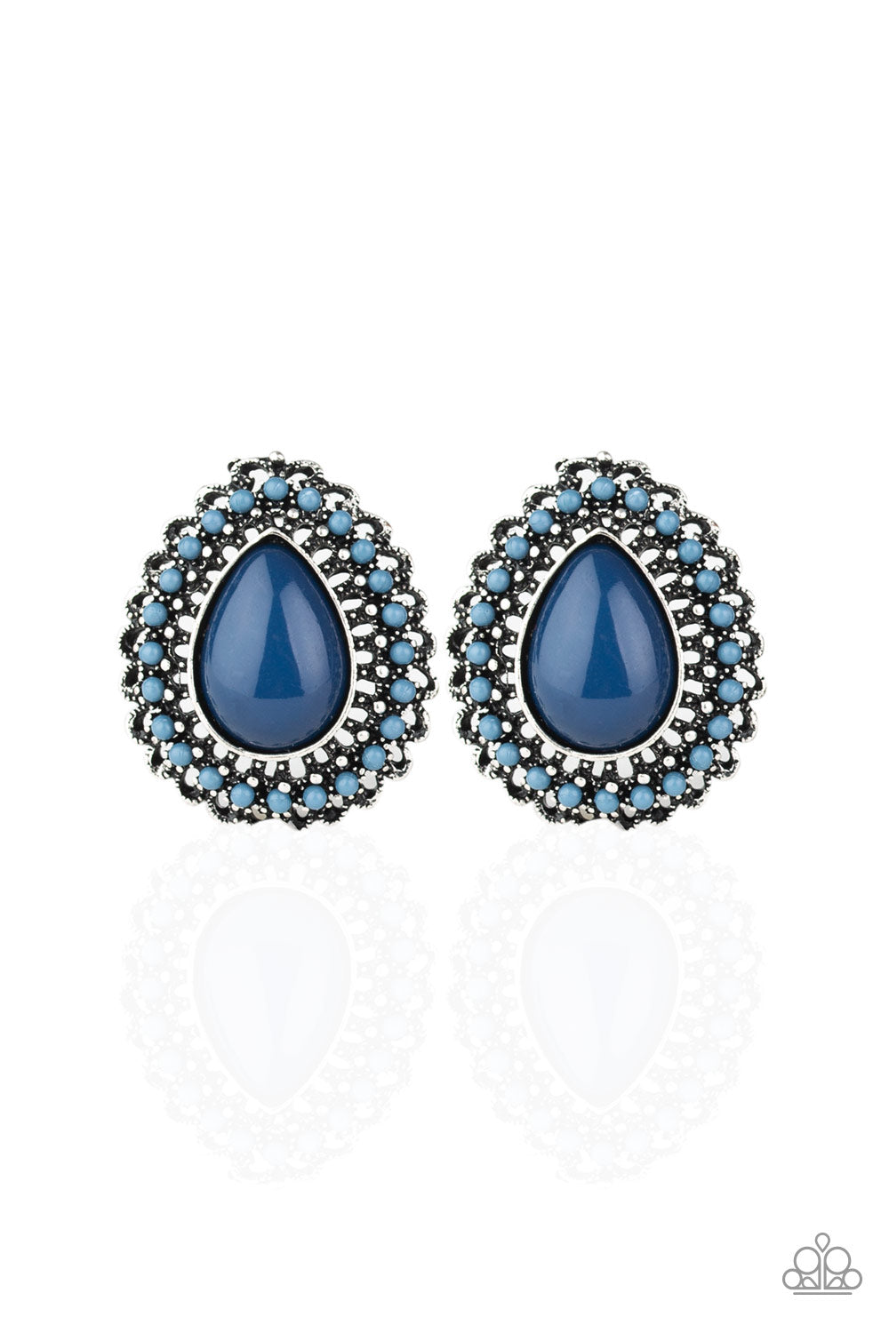 Beaded Blast - Blue Post Earring 603