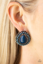 Load image into Gallery viewer, Beaded Blast - Blue Post Earring 603
