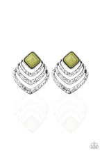Load image into Gallery viewer, Rebel Ripple - Green post Earring 975
