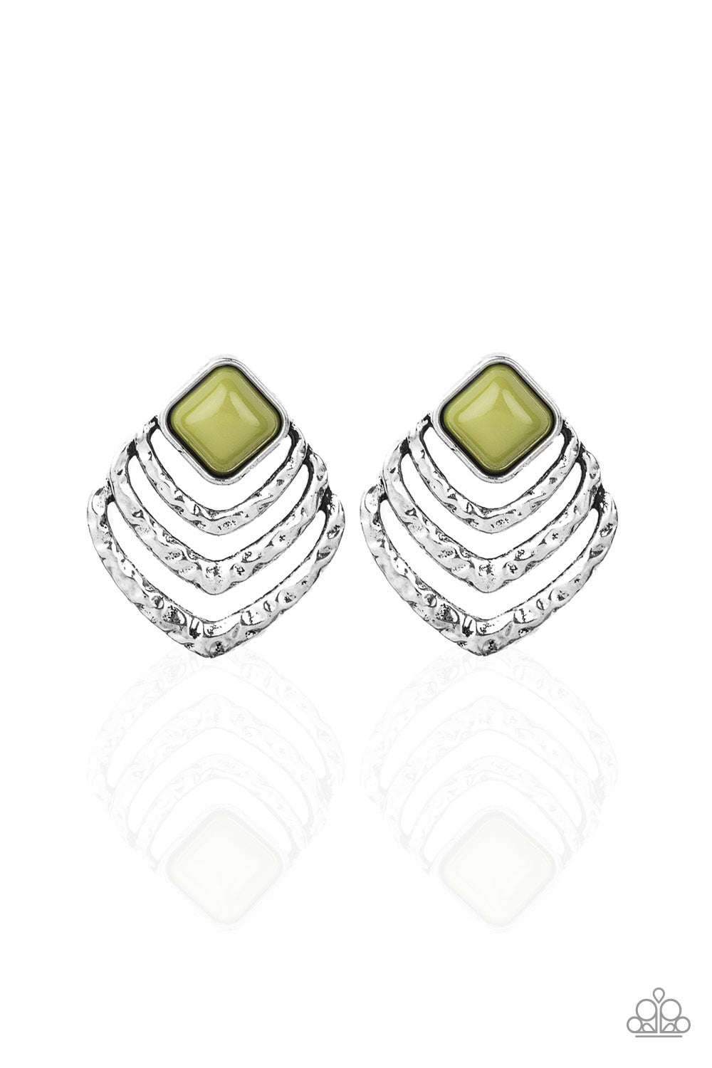 Rebel Ripple - Green post Earring 975