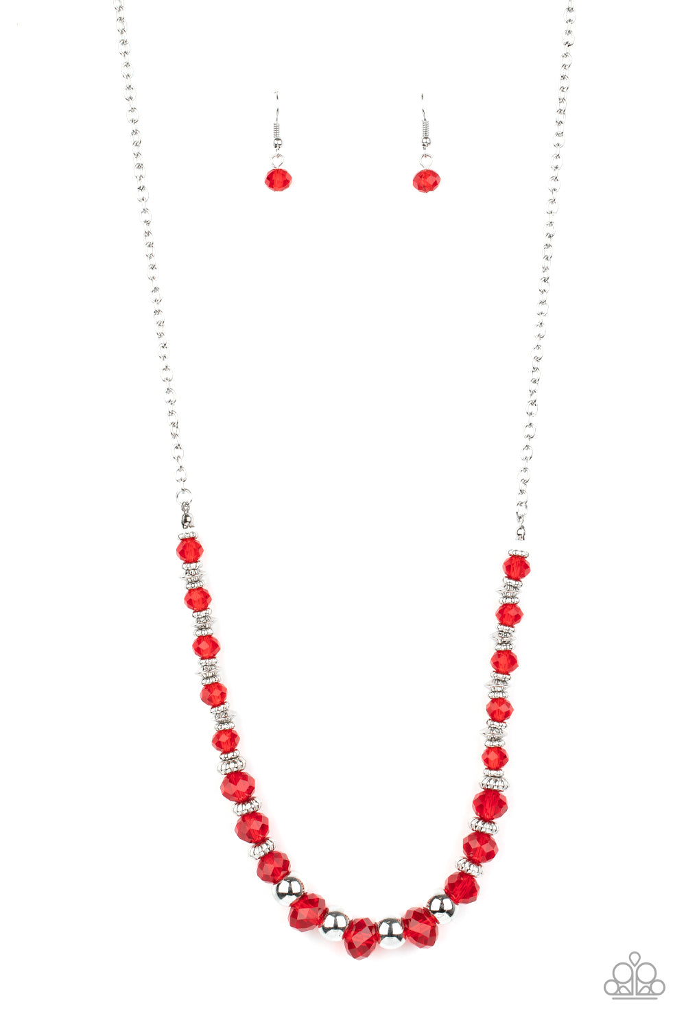 Stratosphere Sparkle - Red necklace 735