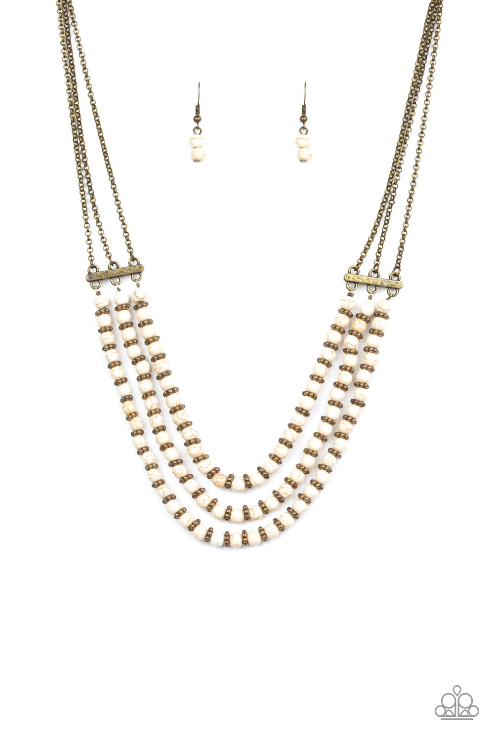 Terra Trails - White necklace 886