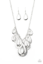 Load image into Gallery viewer, Teardrop Tempest - Silver necklace 813
