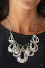 Load image into Gallery viewer, Teardrop Tempest - Silver necklace 813
