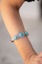 Load image into Gallery viewer, Tiger Retreat - blue cuff bracelet C006
