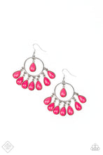Load image into Gallery viewer, Flirty Flamboyance - Pink earring F111
