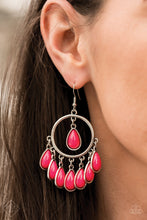 Load image into Gallery viewer, Flirty Flamboyance - Pink earring 1969
