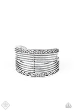 Load image into Gallery viewer, Brace Yourself - silver cuff bracelet E096
