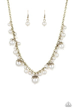 Load image into Gallery viewer, Uptown Pearls - brass necklace 851
