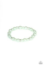 Load image into Gallery viewer, Powder and Pearls - green bracelet 551
