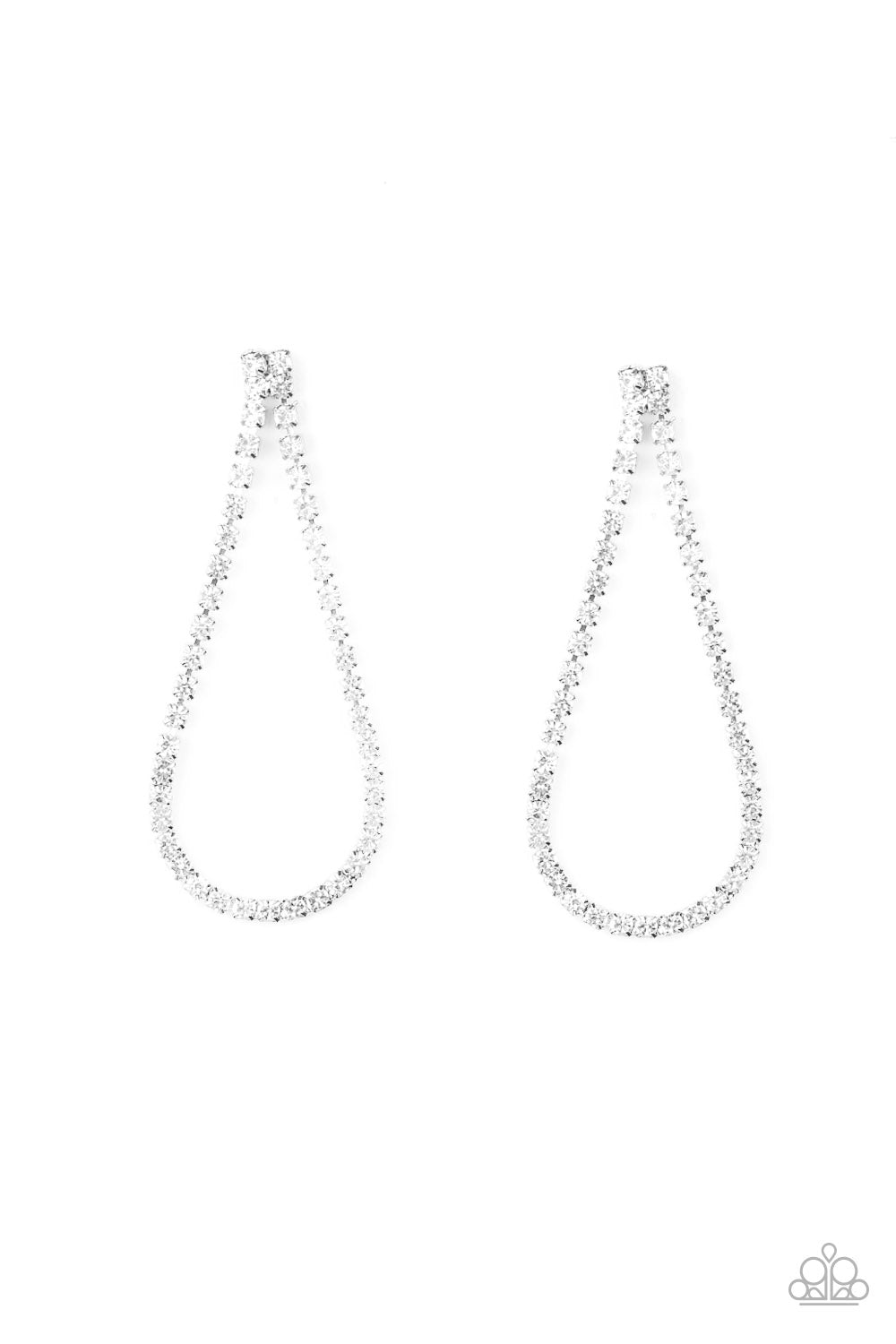 Diamond Drops - White earring 901