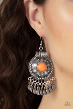 Load image into Gallery viewer, Rural Rhythm - orange earring 739

