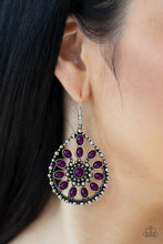 Load image into Gallery viewer, Free To Roam - Purple earring 594
