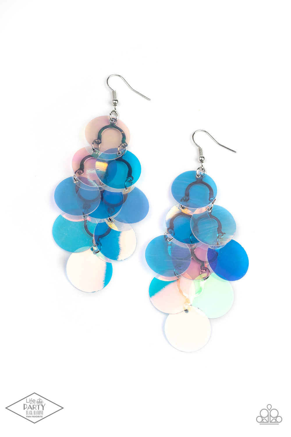 Mermaid Shimmer - Multi - earring 1632