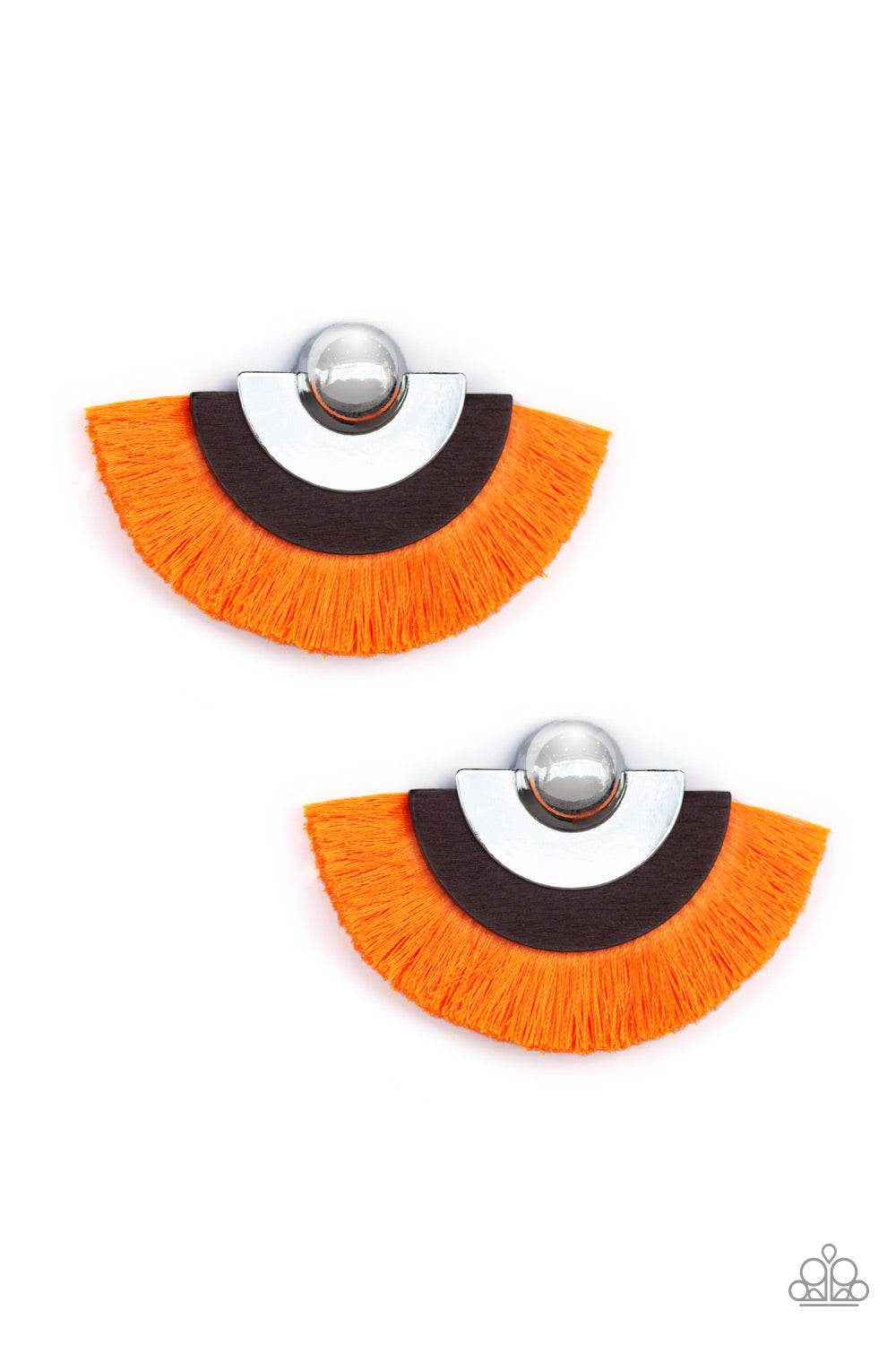 Fan The FLAMBOYANCE - orange post earring 599