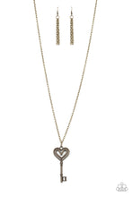 Load image into Gallery viewer, Unlock My Heart - brass necklace 739
