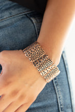 Load image into Gallery viewer, Texture Takedown - Copper bracelet F008

