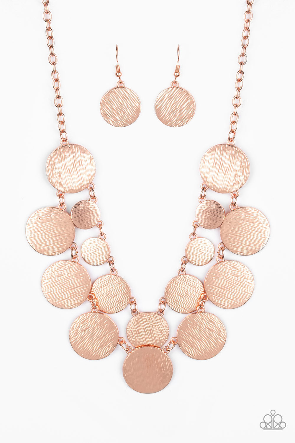 Stop And Reflect - copper necklace 765
