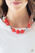 Load image into Gallery viewer, Very Voluminous - Red necklace 941
