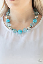 Load image into Gallery viewer, Very Voluminous - blue necklace 761
