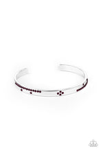 Load image into Gallery viewer, Dainty Dazzle - Purple cuff bracelet 703
