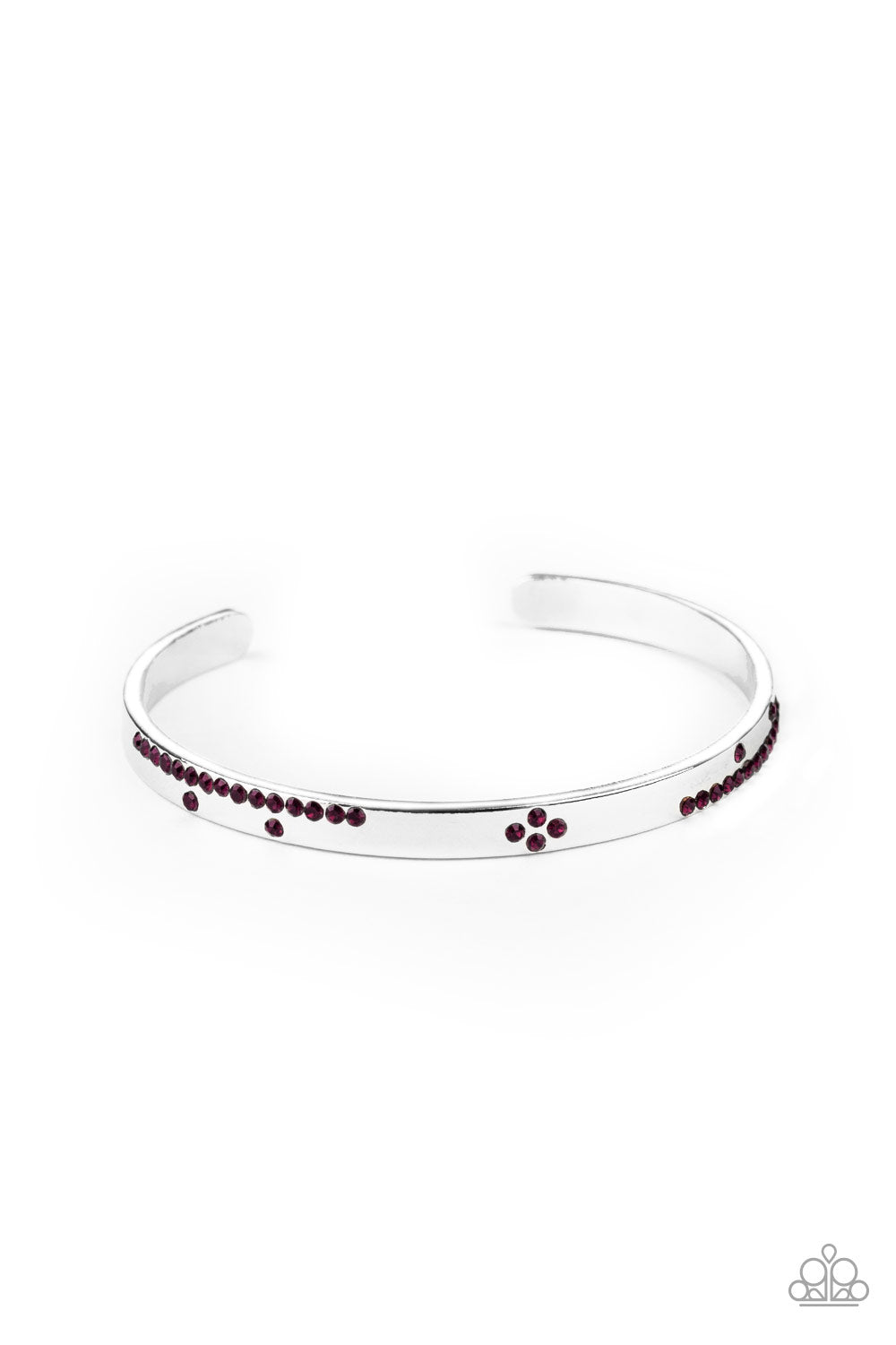 Dainty Dazzle - Purple cuff bracelet 703