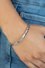 Load image into Gallery viewer, Dainty Dazzle - Purple cuff bracelet 703
