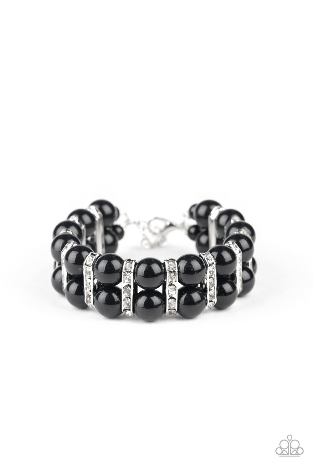 Glowing Glam - black bracelet 523