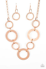 Load image into Gallery viewer, Ringed in Radiance - Copper necklace 1915
